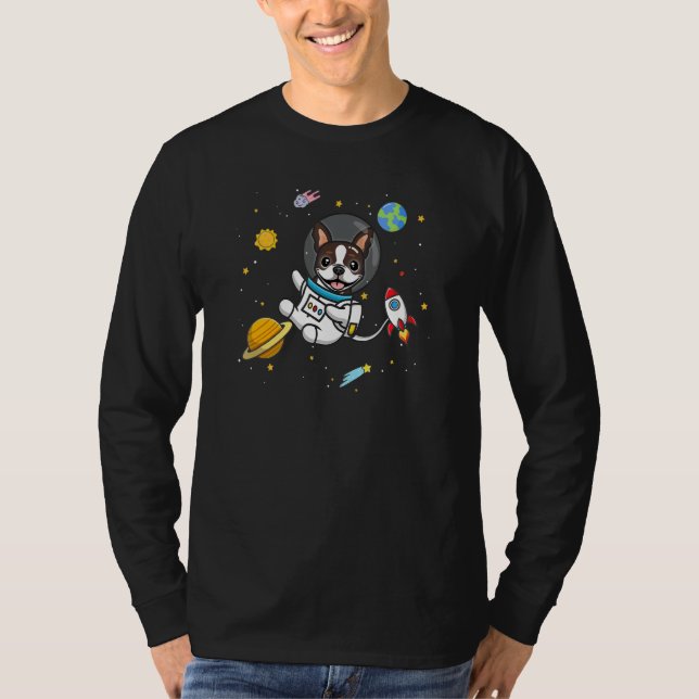 Brown Boston Terrier T-Shirt (Front)
