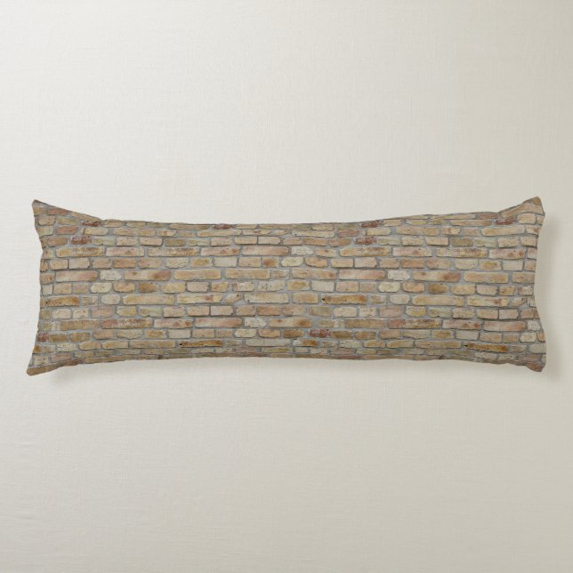 Brown Brick Wall A Novelty Design  Body Cushion (Front)