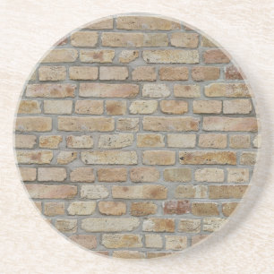 Brown Brick Wall A Novelty Design Coaster