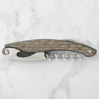 Brown Brick Wall A Novelty Design  Corkscrew