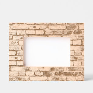 Brown Brick Wall A Novelty Design  Etched Frames