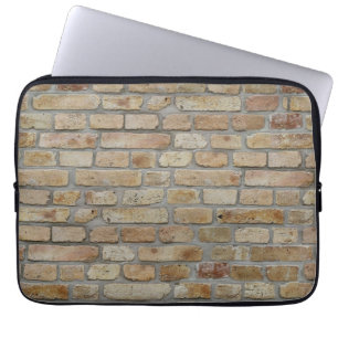Brown Brick Wall A Novelty Design Laptop Sleeve