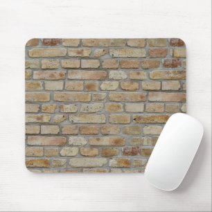 Brown Brick Wall A Novelty Design Mouse Pad