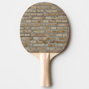 Brown Brick Wall A Novelty Design  Ping Pong Paddle