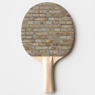 Brown Brick Wall A Novelty Design  Ping Pong Paddle