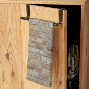 Brown Brick Wall A Novelty Design  Tea Towel