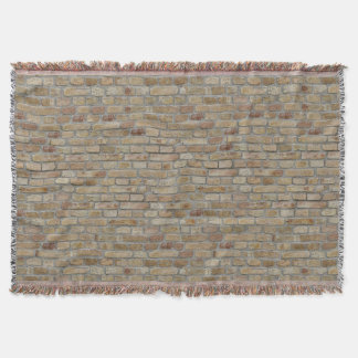 Brown Brick Wall A Novelty Design  Throw Blanket