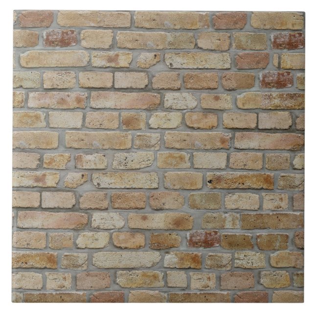 Brown Brick Wall A Novelty Design  Tile (Front)