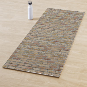 Brown Brick Wall A Novelty Design  Yoga Mat
