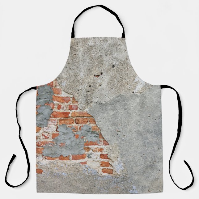 Brown brick wall apron (Front)