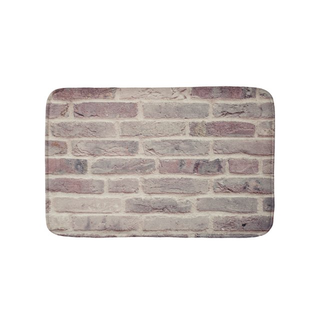 Brown Brick Wall Bath Mat (Front)