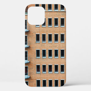 Brown brick wall building iPhone 12 case