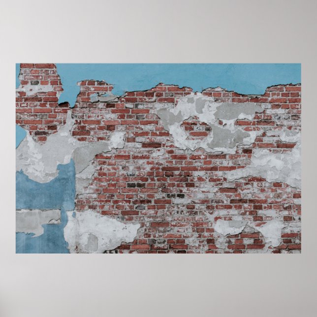 Brown brick wall poster (Front)