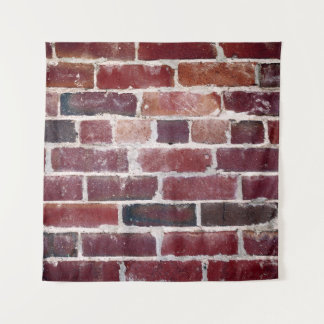 Brown brick wall tapestry