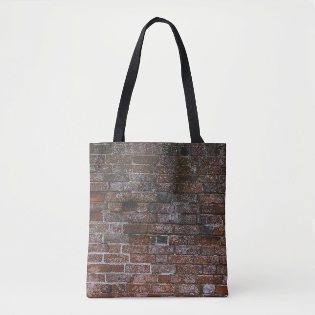 Brown brick wall tote bag (Front)