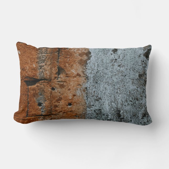 Brown bricked wall lumbar cushion (Front)