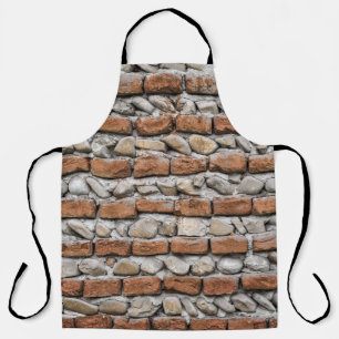 Brown bricks wall apron