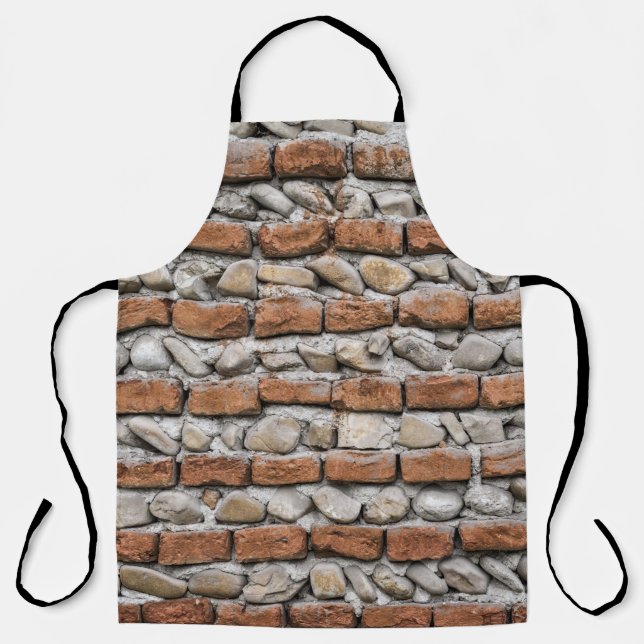 Brown bricks wall apron (Front)
