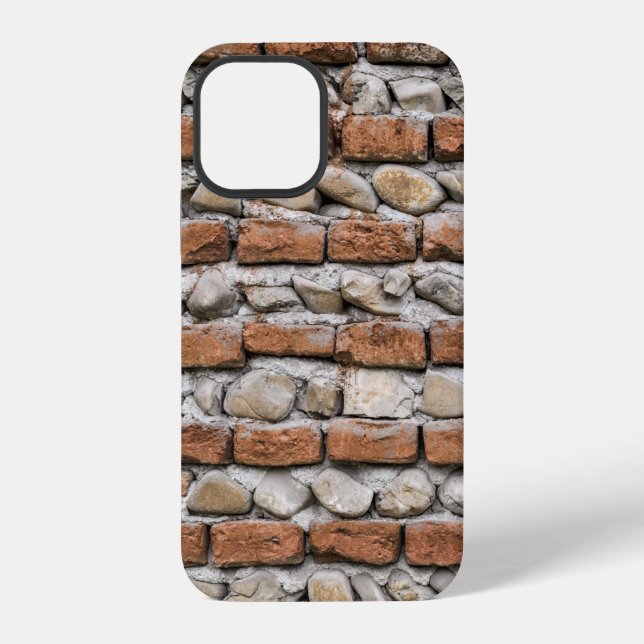 Brown bricks wall iPhone case (Back)