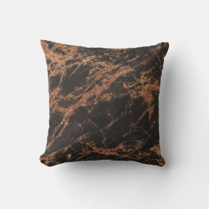 Brown/Bronze Marble Pillow