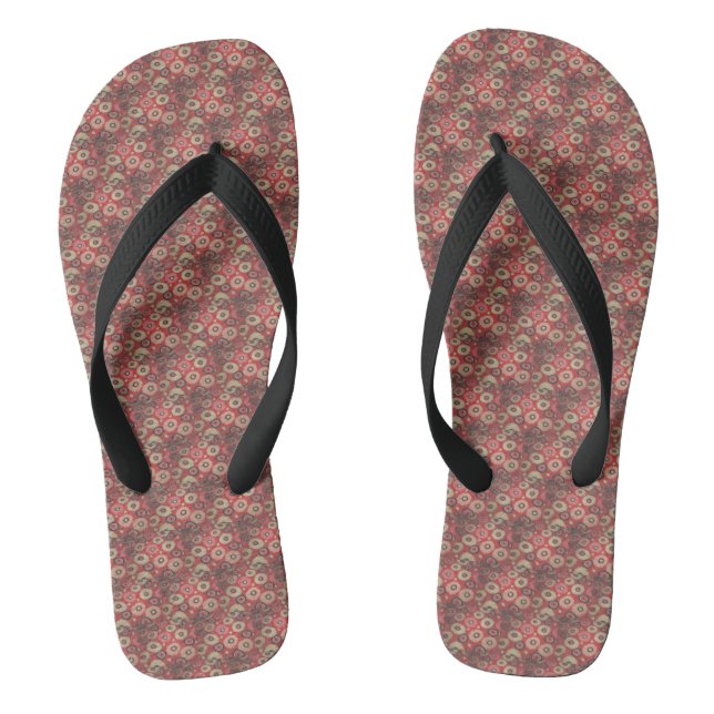 Brown bubble design jandals (Footbed)