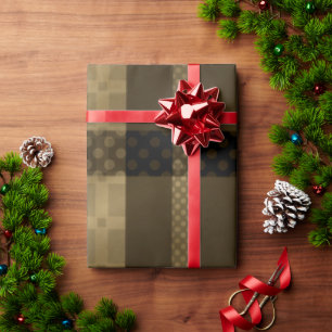 Brown Buffalo Plaid Wrapping Paper