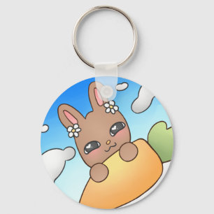 Brown Bunny Key Ring