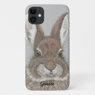 Brown Bunny Rabbit Cute Animal Art Custom Case-Mate iPhone Case