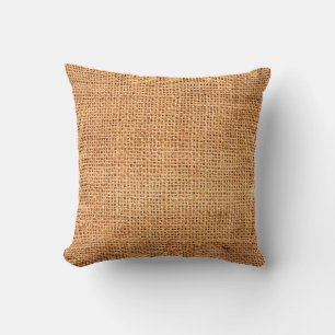 Brown burlap cloth background or sack cloth cushion