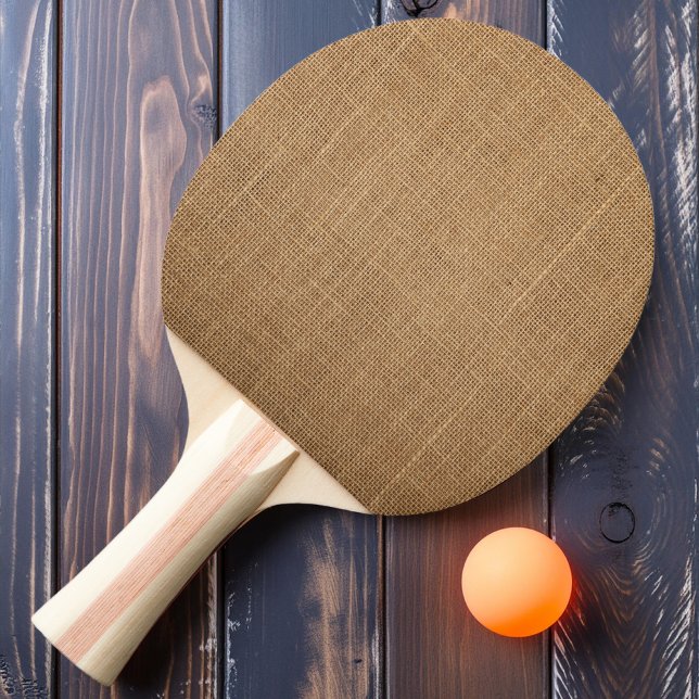 Brown Burlap   Ping Pong Paddle (Creator Uploaded)