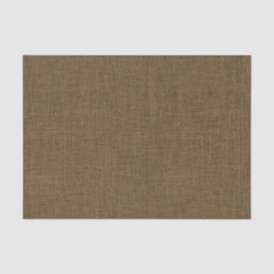 Brown Burlap Texture Tissue Paper