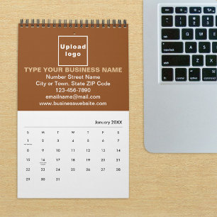 Brown Business Brand on Calendar