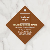 Brown Business Brand on Diamond Shape Foil Tag