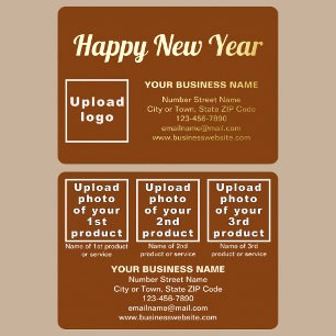 Brown Business Brand on New Year Rectangle