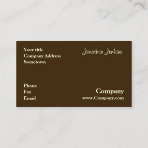Brown Business Card