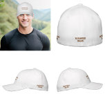 Brown Business Name Embroidered on Cap<br><div class="desc">Cap that you can customise by typing your business name. It will be embroidered on the cap. Thread colour is brown. You can include it in your promotional products, giveaway items or gifts to your customers or clients, a marketing strategy to advertise your business or to promote your brand. Customisable...</div>