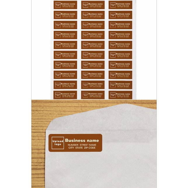 Brown Business Return Address Label (Creator Uploaded)