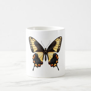 Brown butterfly coffee mug
