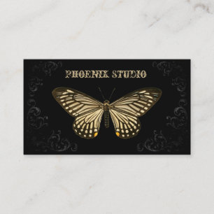 Brown Butterfly Taxidermist Business Card