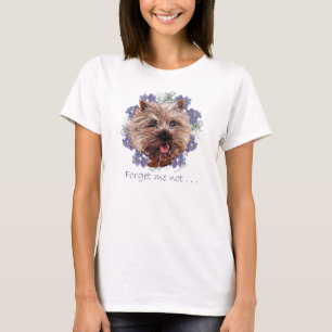 Brown Cairn Terrier Forget-me-not T-Shirt