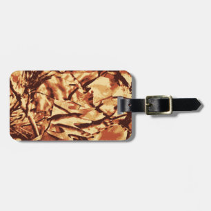 Brown Camo Camouflage Gifts for Hunters Luggage Tag