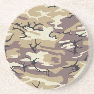 Brown Camo Coaster