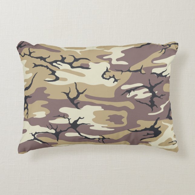 Brown Camo Decorative Cushion (Front)