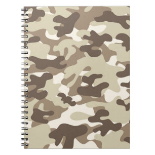 Brown Camo Design Notebook
