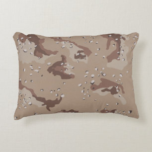 Brown Camo Pattern Decorative Cushion