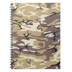 Brown Camo Spiral Notebook