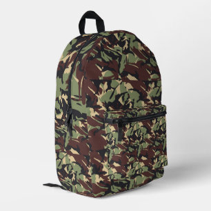 Brown Camou Travel School Hiking Printed Backpack
