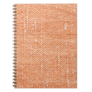Brown canvas fabric for background, linen texture  notebook