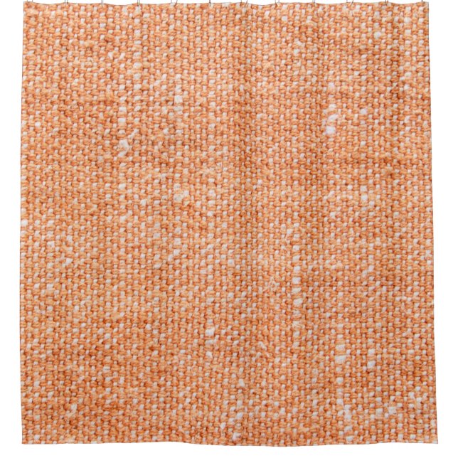 Brown canvas fabric for background, linen texture  shower curtain (Front)