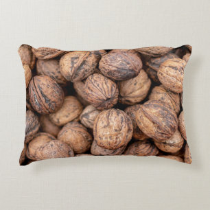 Brown cashew nuts decorative cushion